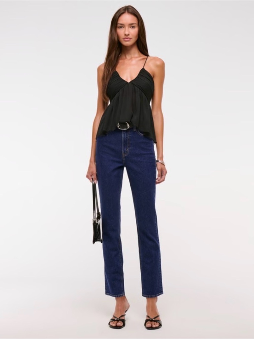 Abercrombie & Fitch Ankle Straight Ultra High Rise Jean